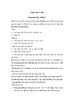 Mẹ | Soạn văn 7 Chân trời sáng tạo