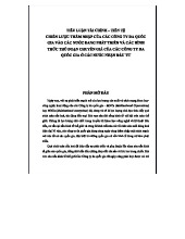 Tctt21 - Chiến lược thâm nhập của MNCs vào nước đang phát triển