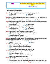 Bộ 5 Đề Ôn Tập Học Kỳ 1 Vật Lí 11 Cánh Diều 2025-2026