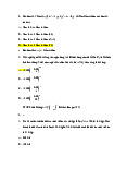 Trắc nghiệm ôn tập có đáp án - Toán cao cấp c2 | Trường Đại Học Duy Tân