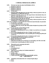 30 câu trắc nghiệm chương hình sự- Trường đại học Văn Lang