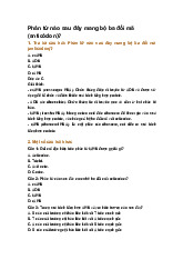 Phân tử nào sau đây mang bộ ba đối mã (anticôdon)?