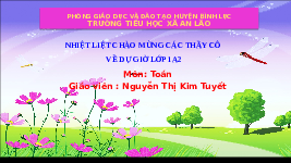 Giáo án điện tử Toán học 1 Vì sự bình đẳng: Phép trừ