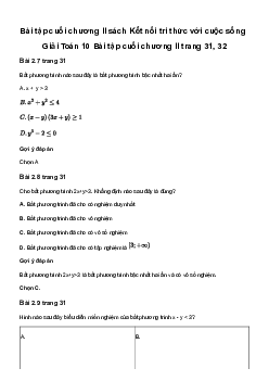 Toán 10 Bài 4: Hệ bất phương trình bậc nhất hai ẩn - Kết Nối Tri Thức