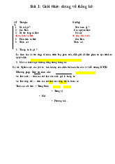 Bài 1: Giới thiệu chung về thống kê môn Thống kê trong kinh tế và kinh doanh | Trường Đại học Kinh Tế Quốc Dân
