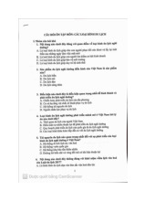 Câu hỏi ôn tập môn Các loại hình du lịch | Trường đại học kinh doanh và công nghệ Hà Nội