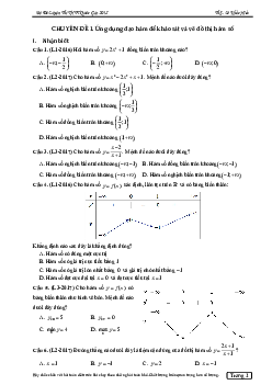 Bộ đề luyện thi THPT Quốc gia 2018 – Lê Khắc Hiếu