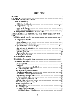 Báo cáo Thực tập Thiết kế website quản lý hệ thống thư viện trường Đại học Kinh Tế Quốc Dân