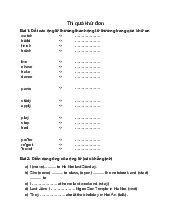 [BÀI TẬP] THÌ QUÁ KHỨ ĐƠN ENGLISH | Trường đại học Hải Phòng