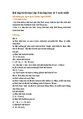 Bài tập hình học lớp 6 ôn tập học kì 1 mới nhất