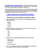 Tổng hợp câu hỏi trắc nghiệm tư tưởng Hồ Chí Minh | Đại học Nội Vụ Hà Nội