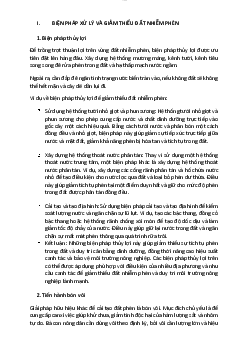 Tiểu luận về đề tài biện pháp xử lý và giảm thiểu các tình trạng đất