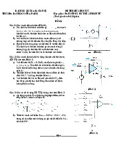 Đề thi Nguyên lý kỹ thuật điện tử đề số 2 giữa kỳ 1 năm học 2021-2022 | Trường Đại học Công nghệ, Đại học Quốc gia Hà Nội