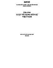 Giáo trình Luật Tố Tụng Dân Sự Việt Nam - TS. Đoàn Đức Lương & ThS. Nguyễn Sơn Hải 1468778
