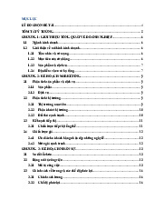 ĐỒ ÁN KHỞI NGHIỆP: Kế hoạch quán Cafe An Nhiên