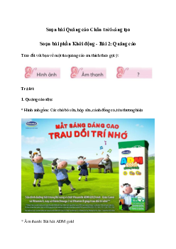 Soạn bài Quảng cáo trang 28 | Tiếng việt 3 Chân trời sáng tạo