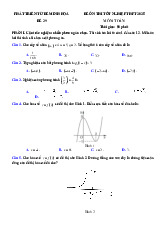 Đề thi thử tốt nghiệp THPT 2025 môn Toán bám sát đề minh họa - Đề 29