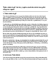 Thiên nhiên là gì? Vai trò, ý nghĩa của thiên nhiên trong đời sống con người