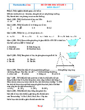 Đề Ôn Thi Kỳ 1 Toán 7 Chân Trời Sáng Tạo Có Đáp Án-Đề 3