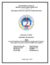 Làm một bài luận liên hệ bản thân (Reflective essay) liên quan tới 3 hoạt động Quản trị Nguồn nhân lực theo chiến lược viết DIEP của trường RMIT | Bài tập cá nhân môn Quản trị nhân lực