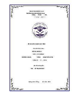 Đồ án môn Mạng máy tính | Đại học Quảng Nam