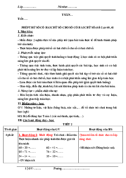 Bài 28 | Giáo án học kì 2 | Toán 1| Kết nối tri thức với cuộc sống