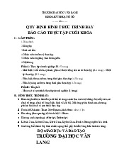 Báo cáo Thực Tập Doanh Nghiệp VLU - Khoa KT Ô Tô Final Internship | Đại học Văn Lang