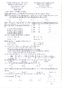 Đề thi cuối học kì 2 Toán 8 năm 2023 – 2024 trường THCS Ngọc Lâm – Hà Nội