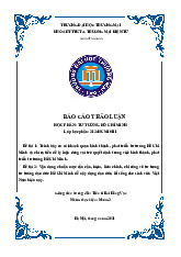 Trình bày cơ sở khách quan hình thành, phát triển tư tưởng Hồ Chí Minh | Bài thảo luận Tư tưởng Hồ Chí Minh