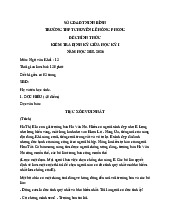 Đề kiểm tra giữa kì 1 lớp 12 môn Văn năm học 2025 - 2026 của trường THPT Chuyên Lê Hồng Phong, Ninh Bình