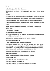 Ôn Tập Môn Hệ điều hành | Đại học Bách Khoa Hà Nội