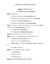 Bài tập ôn hè môn Tiếng Việt lớp 3 lên lớp 4