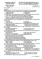 Đề thi thử tốt nghiệp THPT 2025 môn Giáo dục Kinh tế và Pháp luật lần 2 Sở GD&ĐT Thái Nguyên