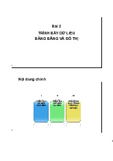 Chương 2 - Trình Bày Dữ Liệu Bằng Bảng Và Đồ Thị  môn Thống kê trong kinh tế và kinh doanh | Trường Đại học Kinh Tế Quốc Dân