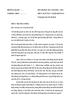 Đề thi học kì 2 môn Ngữ văn 7 năm 2022 - 2023 sách Kết nối tri thức với cuộc sống - Đề 3