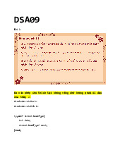 Bài tập Cấu trúc dữ liệu và giải thuật | Trường Đại học Khoa học tự nhiên, Đại học Quốc gia Thành phố Hồ Chí Minh