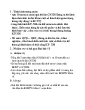 Đề cương ôn tập môn lịch sử Đảng Đổi mới về đại hội VI, tình hình KT XH –Trường Đại học kinh doanh và công nghệ Hà Nội