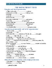 Tài liệu tiếng anh. THE SIMPLE PRESENT TENSE