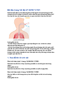 Giải SGK Khoa học tự nhiên 7 Bài 28: Vai trò của nước và các chất dinh dưỡng đối với cơ thể sinh vật| Chân trời sáng tạo