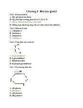 Trắc nghiệm Hóa Sinh - HỌC Y KHOA: Glucid, Lipid, Protein, Nucleic Acid