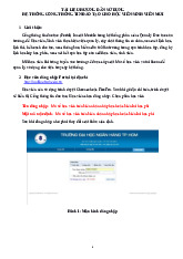 Tài liệu hướng dẫn sử dụng hệ thống cổng thông tin đào tạo cho học viên/sinh viên mới môn Công nghệ thông tin  | Trường đại học kinh doanh và công nghệ Hà Nội