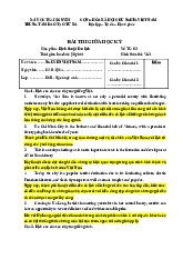 Bài thi giữa học kì học phần Dịch thuật du lịch | Đại học Thái Nguyên