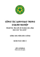 Đề tài: Tìm hiểu về phong cachs lãnh đạo của BILL GATE môn Công tác lãnh đạo trong doanh nghiệp  | Học viện Nông nghiệp Việt Nam