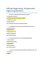 Requirements engineering quiz: Key concepts and questions | Trường Đại học Công nghệ thông tin và Truyền thông Việt Hàn, Đại học Đà Nẵng