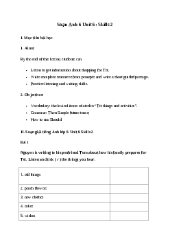 Giải Tiếng Anh 6 Unit 6: Skills 2 | Global Success