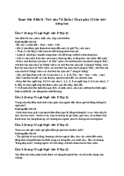 Soạn Văn 8 Bài 6: Tình yêu Tổ Quốc | Chạy giặc | Chân trời sáng tạo