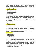 BỘ CÂU HỎI TRẮC NGHIỆM VÀ ĐÁP ÁN MÔN CHÍNH TRỊ - ÔN TẬP HỌC KỲ