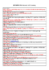 Đề kiểm tra môn Internet và E - learning - Tin học đại cương | Đại học Mở Hà Nội