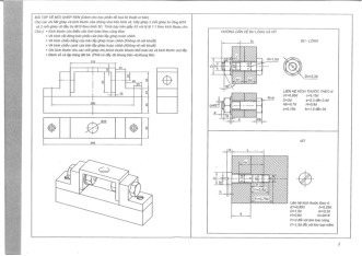 Bộ Đề thiết kế lắp ghép: Hệ thống phần mềm CAD/CAM môn Đồ họa kỹ thuật CTTT | Trường Đại học Bách Khoa Hà Nội