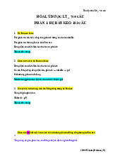Trắc nghiệm lý thuyết Hóa lý dược | Đại học Nguyễn Tất Thành
